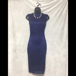 WINDSOR LACE OVERLAY DRESS